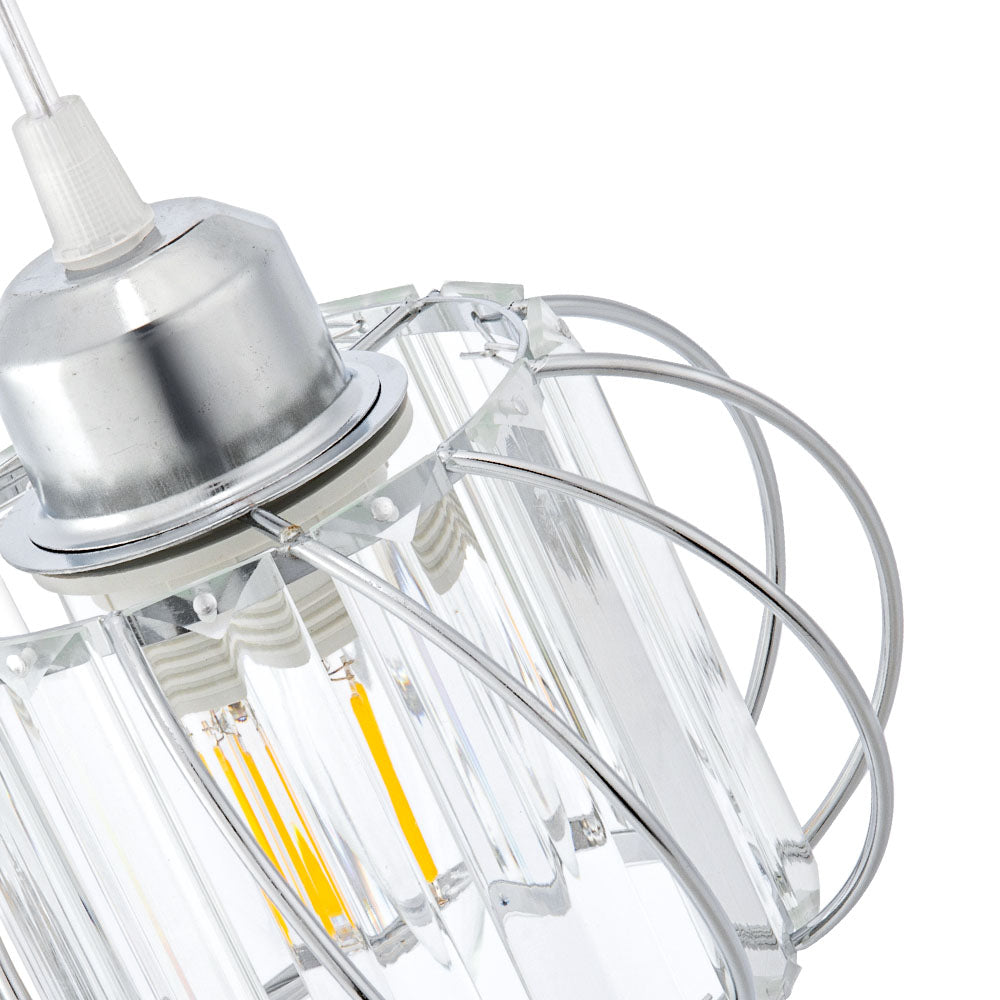 Nordic Glass Pendant Light | 6.3 in | Globular Shade | Modern Minimalist Lighting | Elegant Home Accent | Brick by Brick