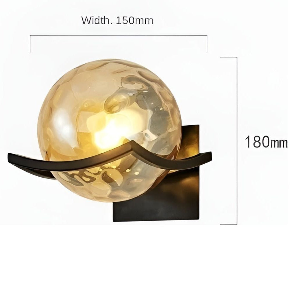 LED-vägglampa i glas – Modern, Dekorativ belysning