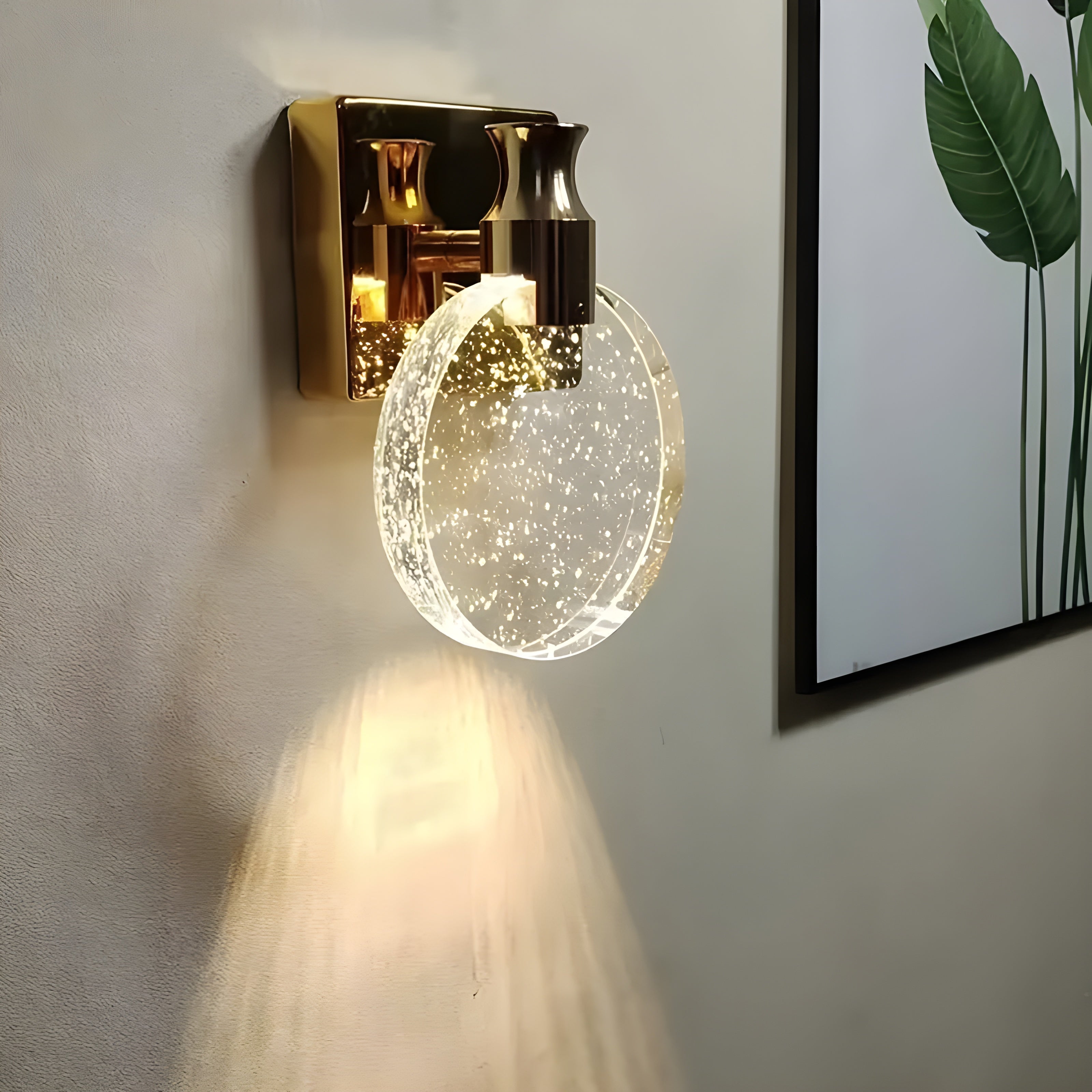 AuroraCrystal Light – Elegant Väggmonterad Kristallbelysning