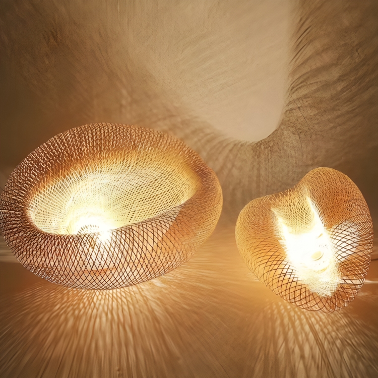 Design Rotanghänglampa