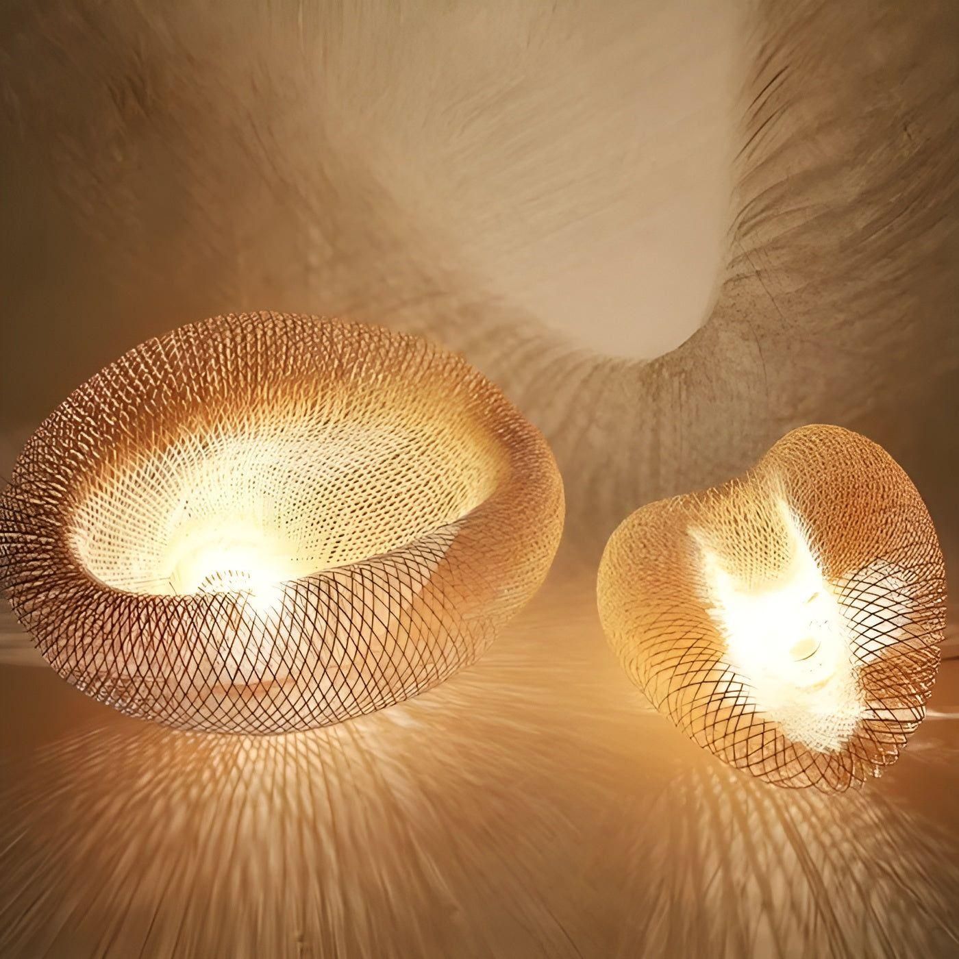 Rattan Hängande Lampa – Dekorativ Pendellamp i Bambus för Stiliga Utrymmen