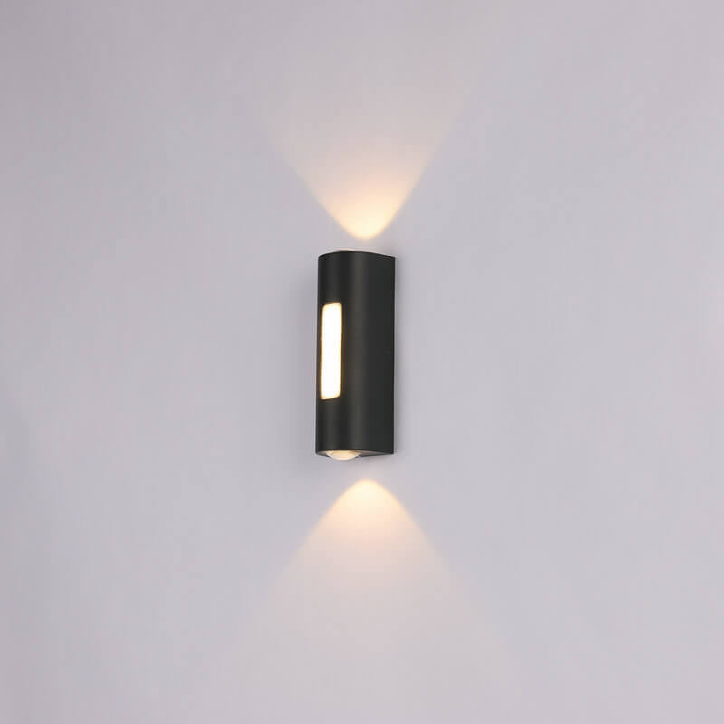 Modern minimalistisk cylindrisk LED-utomhusvägglampa