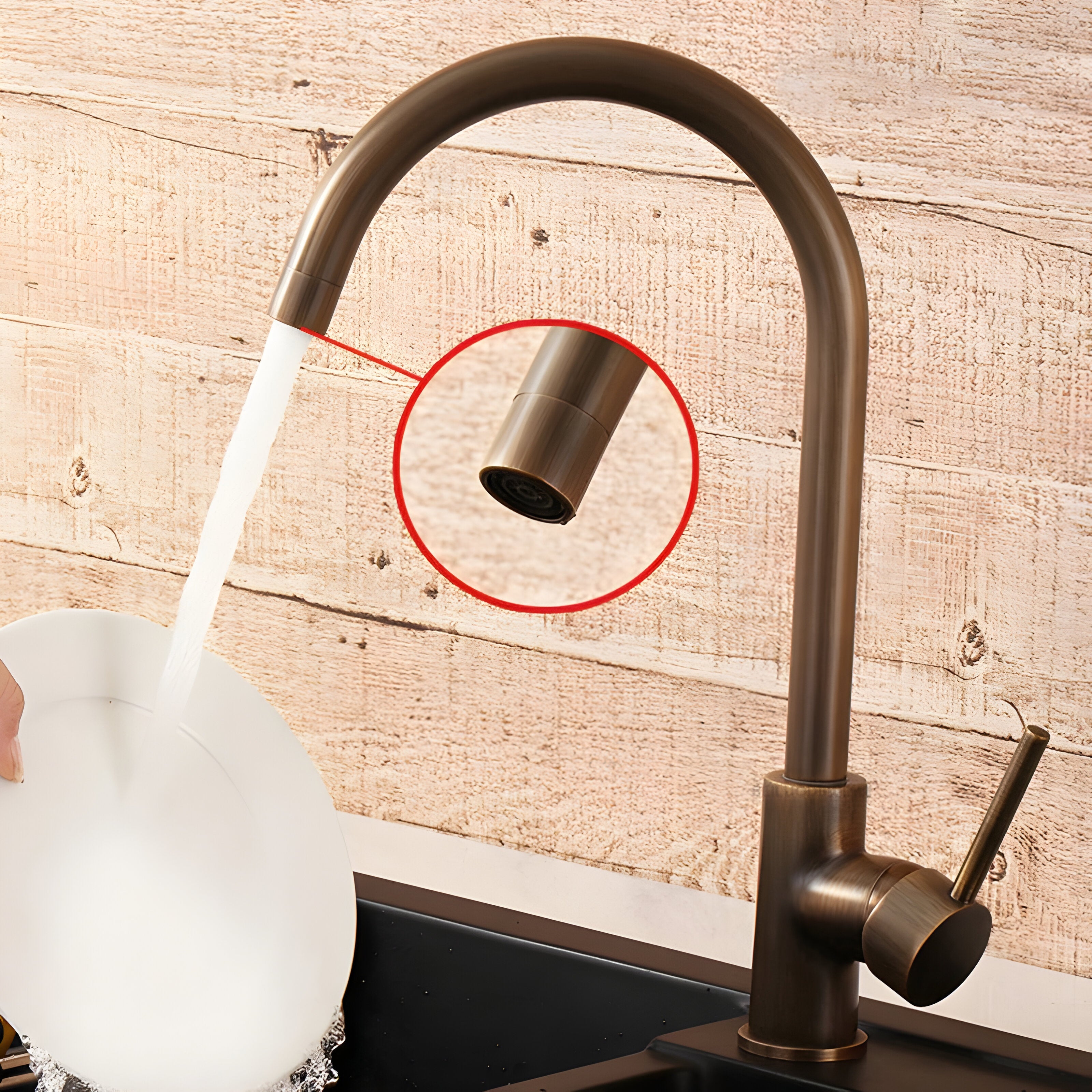 TapWise Köksblandare – Enkel Spaksmixer Tillverkad av Solitt Mässing