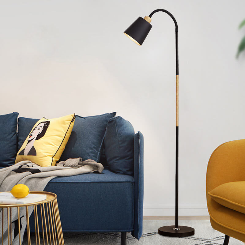 Justerbar Skugga Golvlampa med Stabil Järnbas