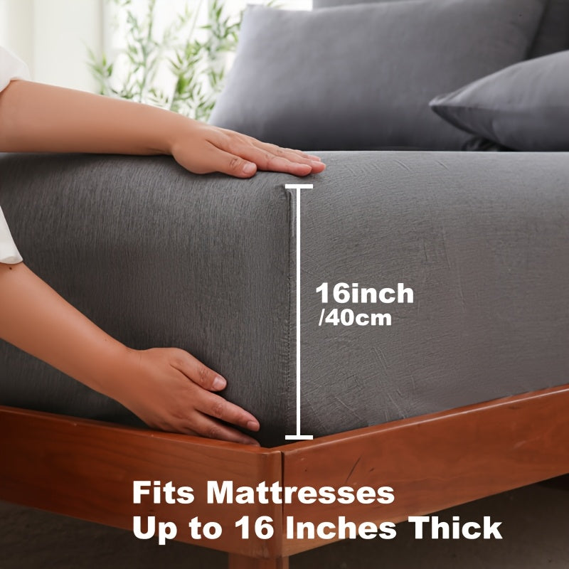 Sommar Cool Bamboo Fiber Fitted Sheet – Lyxig Andas Komfort