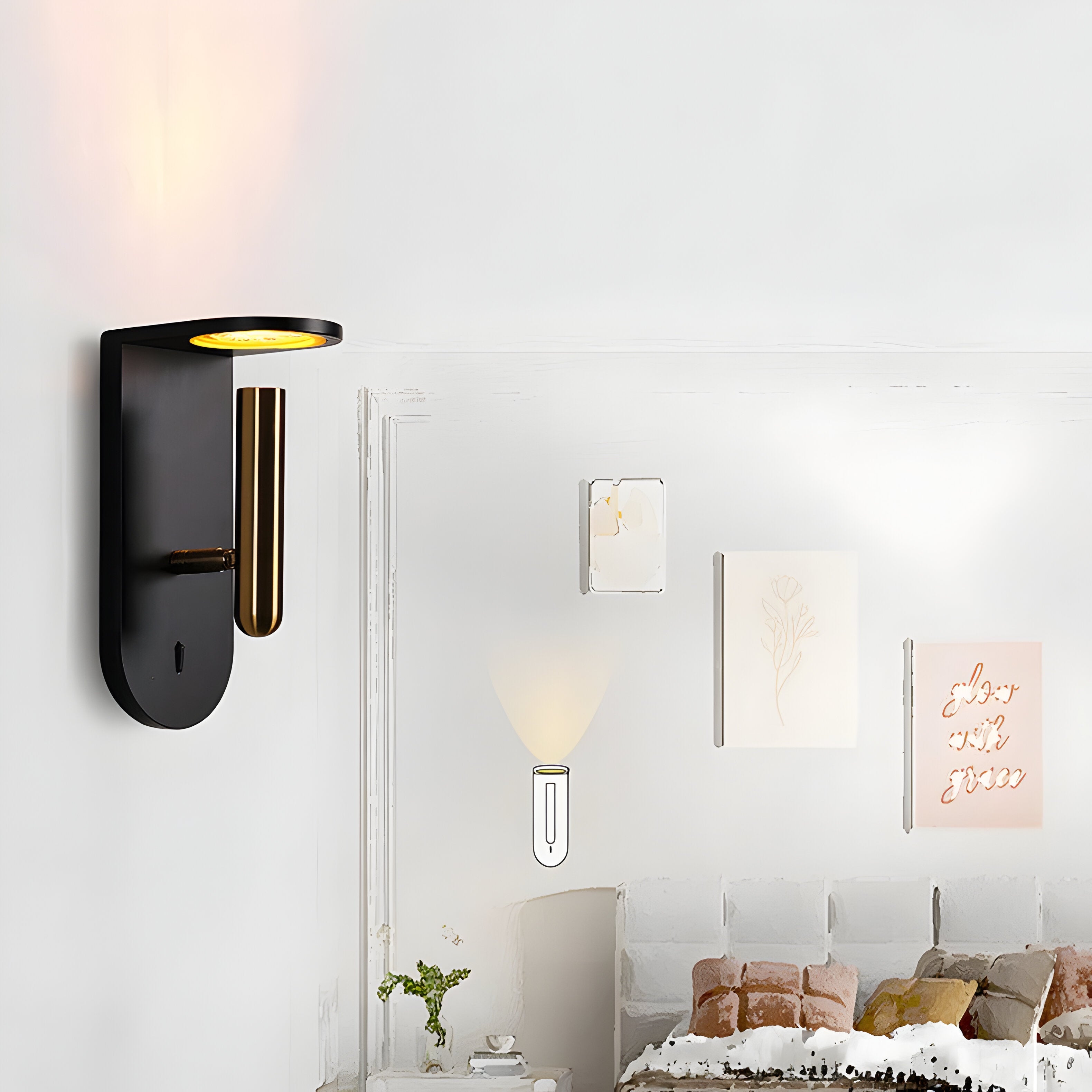 Skandilight – Kreativ Flamma Vägglampa Nordisk Stil