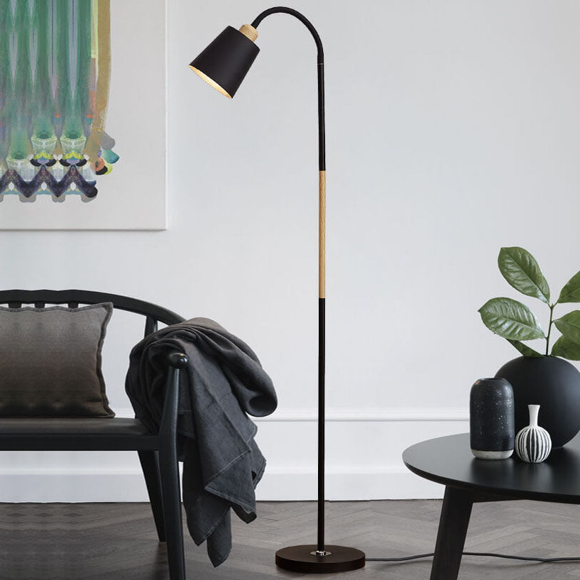 Justerbar Skugga Golvlampa med Stabil Järnbas