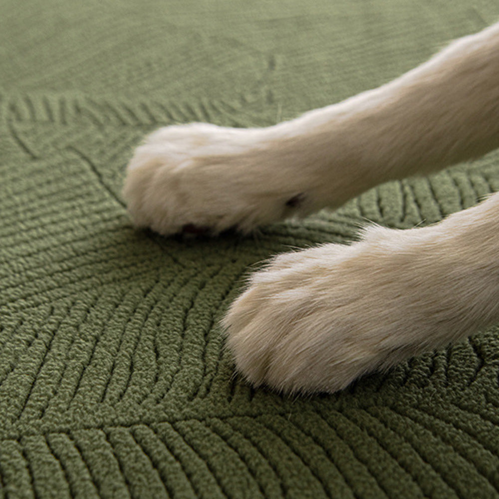 Modern Leaf Jacquard Vattentät Anti-scratch Sofföverdrag