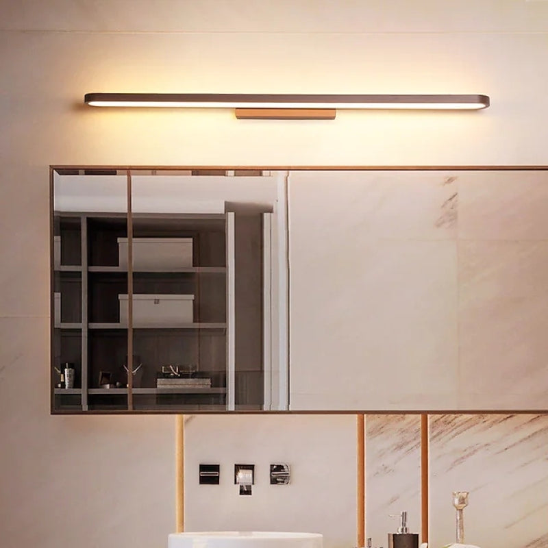 Leigh Modern Vägglampa Linjär, Guld, Sovrum/Badrum, Metall