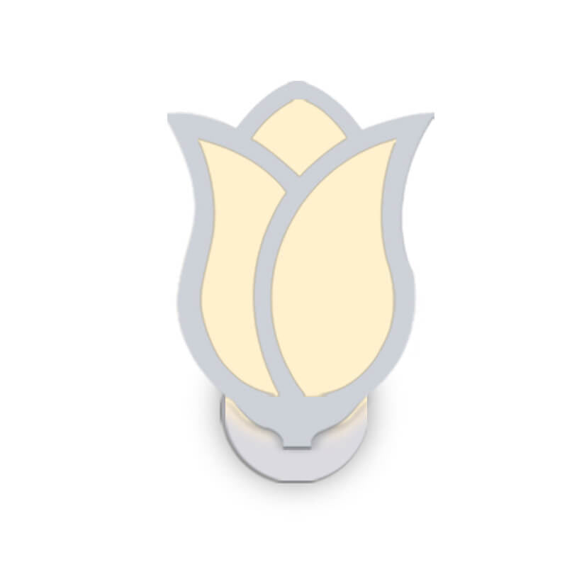 Modern, minimalistisk, kreativ LED-vägglampa i rosdesign