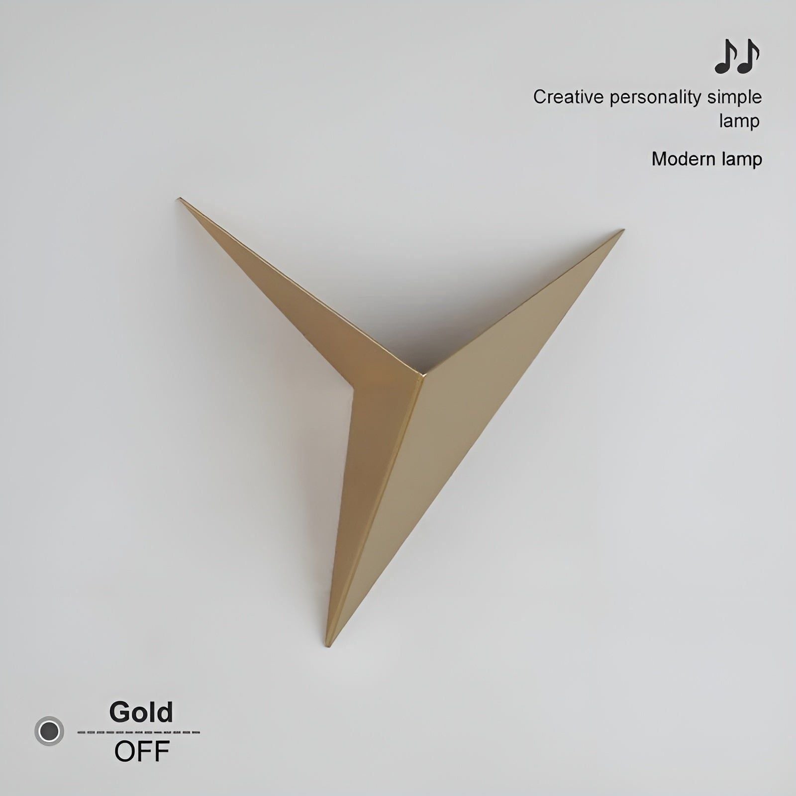 OrigamiGlow Light - Minimalistisk Origami Triangelformad LED Vägglampor