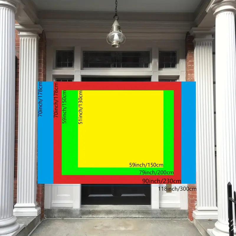 Halloween Fluorescerande väggbonad – Mystisk väggdekoration med ljuseffekt