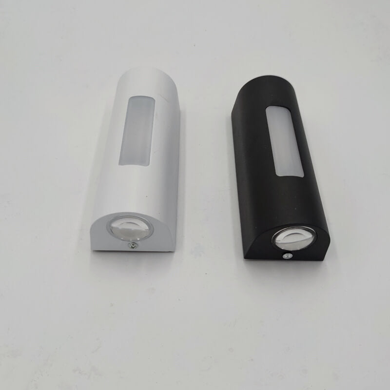 Modern minimalistisk cylindrisk LED-utomhusvägglampa