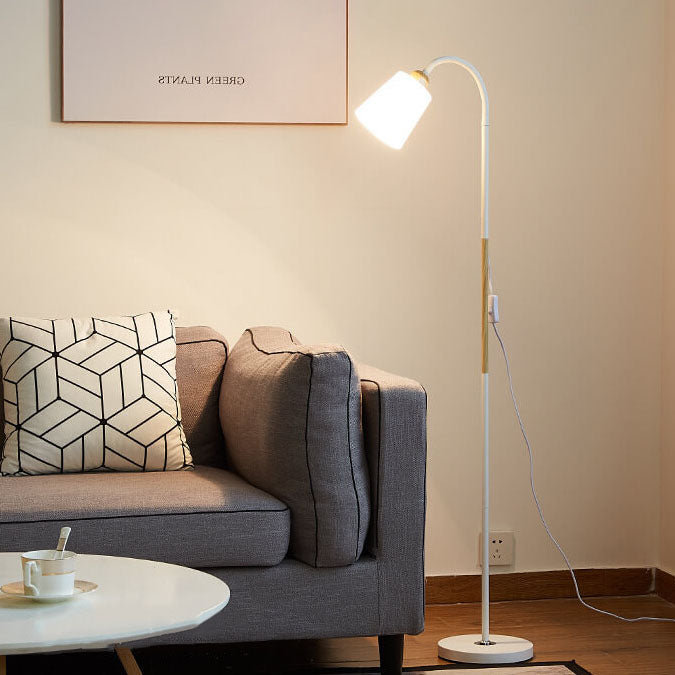 Justerbar Skugga Golvlampa med Stabil Järnbas
