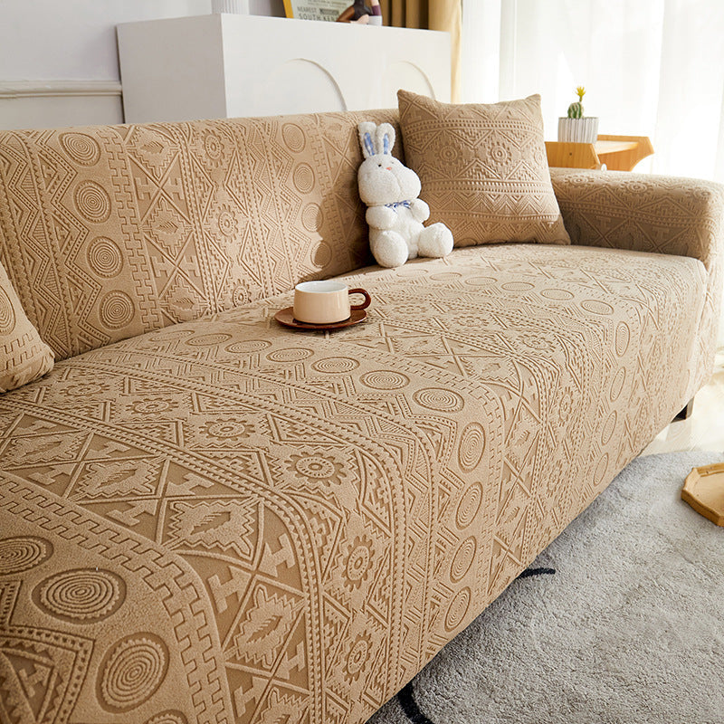 Bohemian Jacquard Stretch Heltäckande Anti-Slip Sofföverdrag