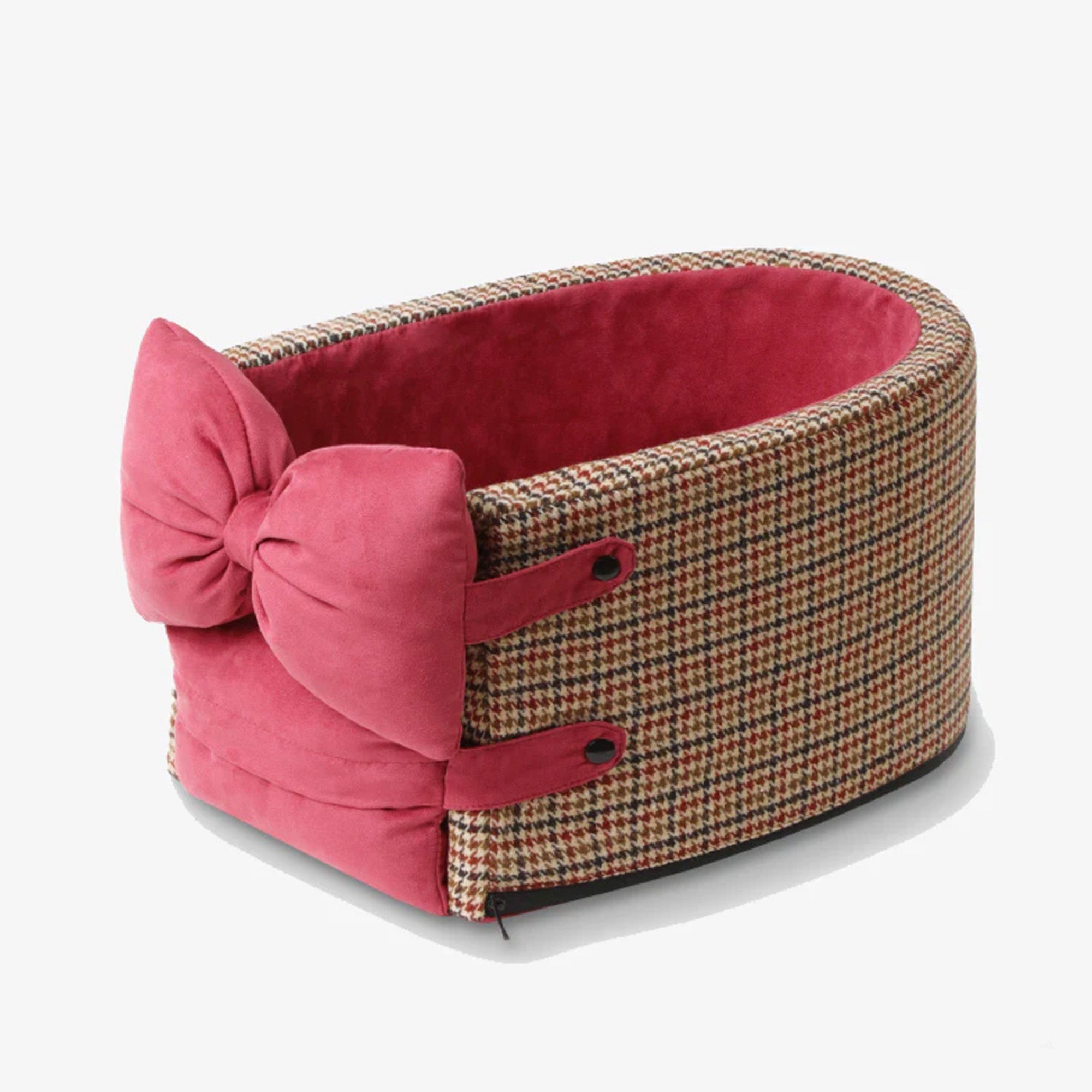 Houndstooth Lookout Console Pet Car Seat – Bekväm, Säker & Stilren