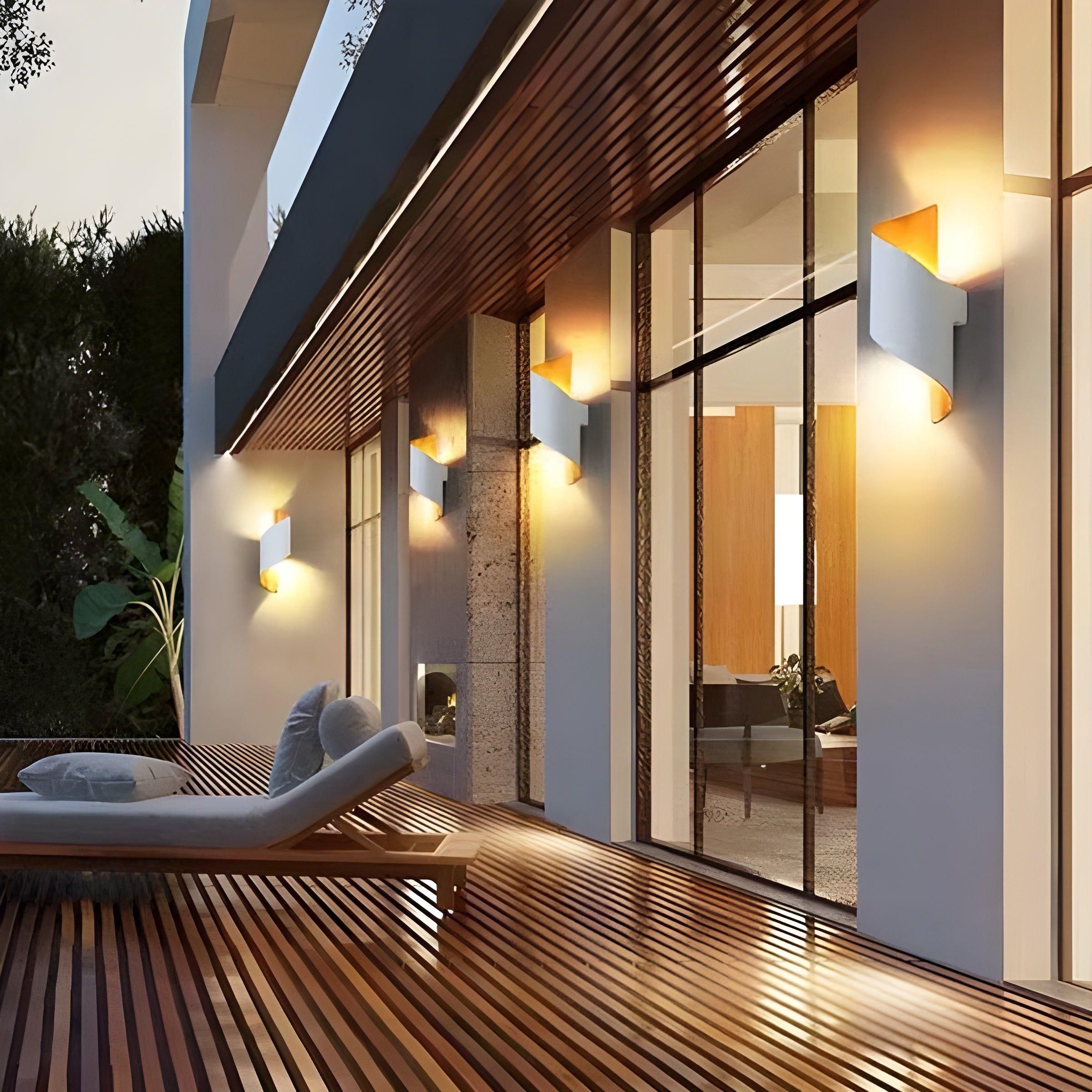 SpiralGlow Light - Nordisk vattentät metall spiral LED vägglampa