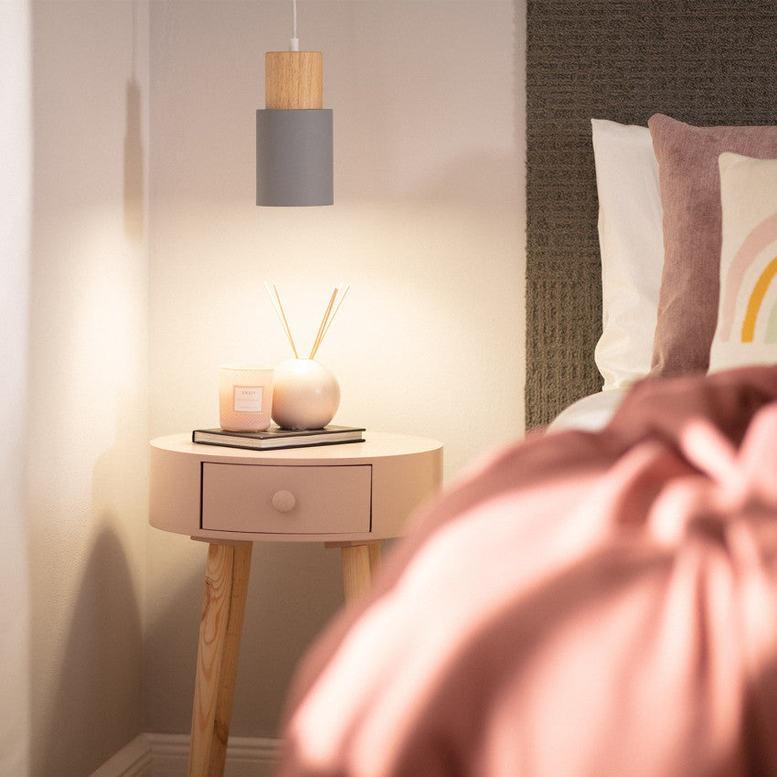 Pendulum Modern Trä Svart Cylinderarmatur