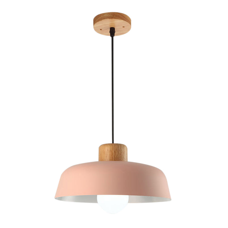 Nordic Creative Pendant Light | Naturligt Trä & Aluminium | Modern Hemljus | 11.81 x 5.51 in | Brick by Brick