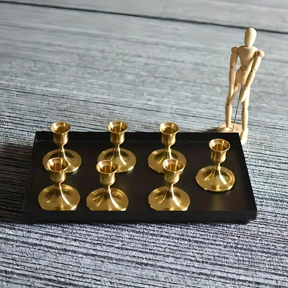 Glittrande Vintage Ljusstake | 2-dela Set