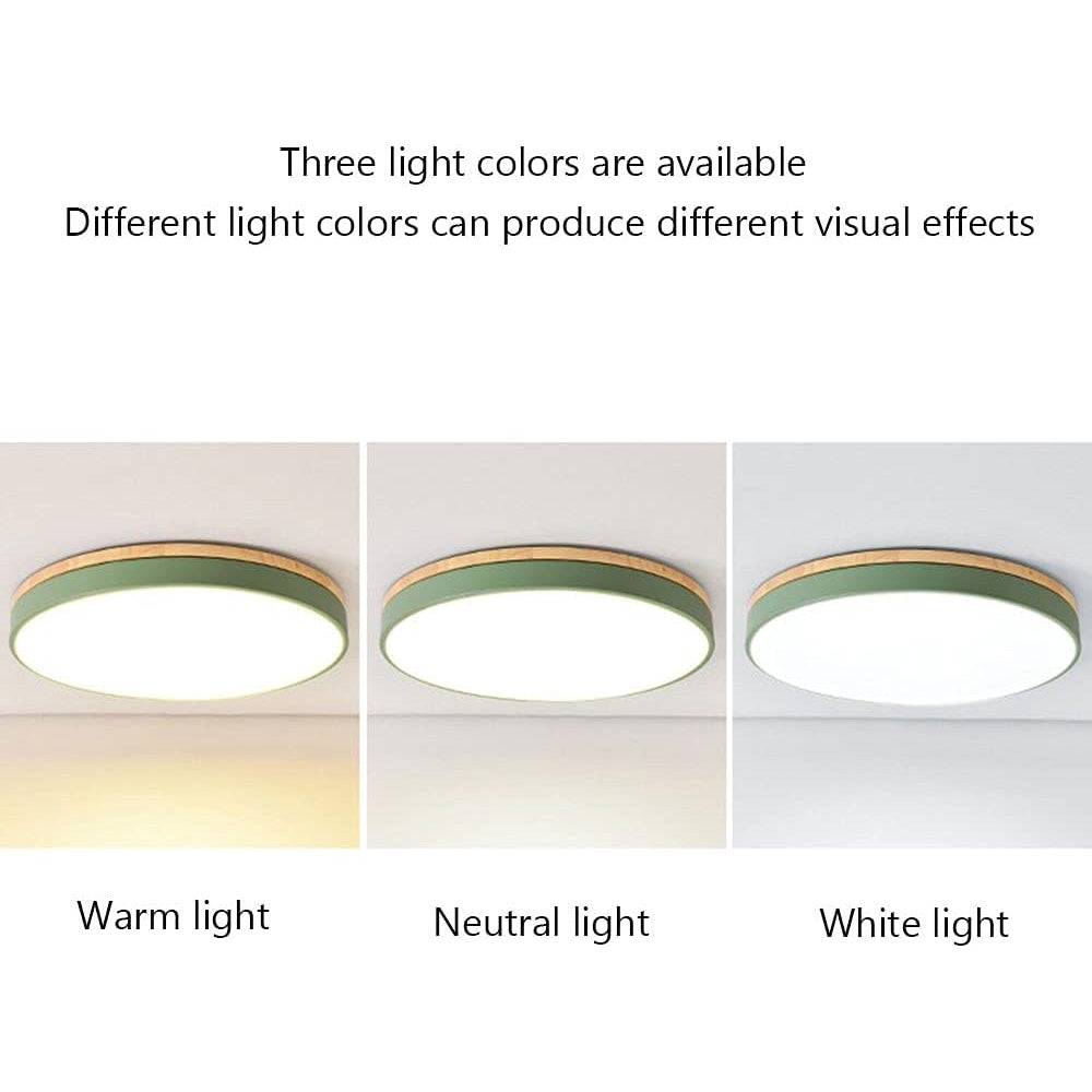 Taklampa Modern Trä LED Infälld