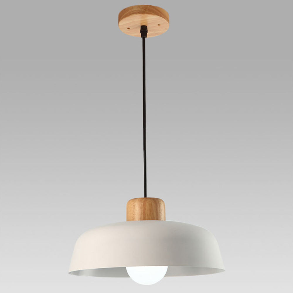 Nordic Creative Pendant Light | Naturligt Trä & Aluminium | Modern Hemljus | 11.81 x 5.51 in | Brick by Brick