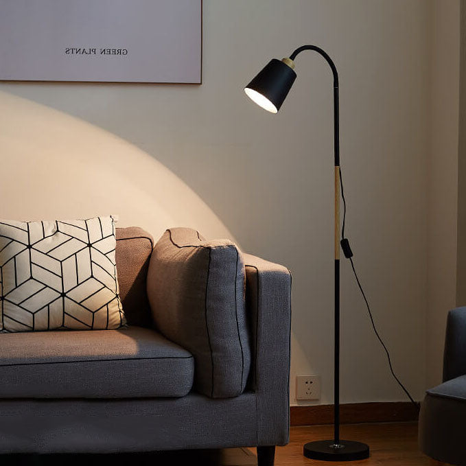 Justerbar Skugga Golvlampa med Stabil Järnbas