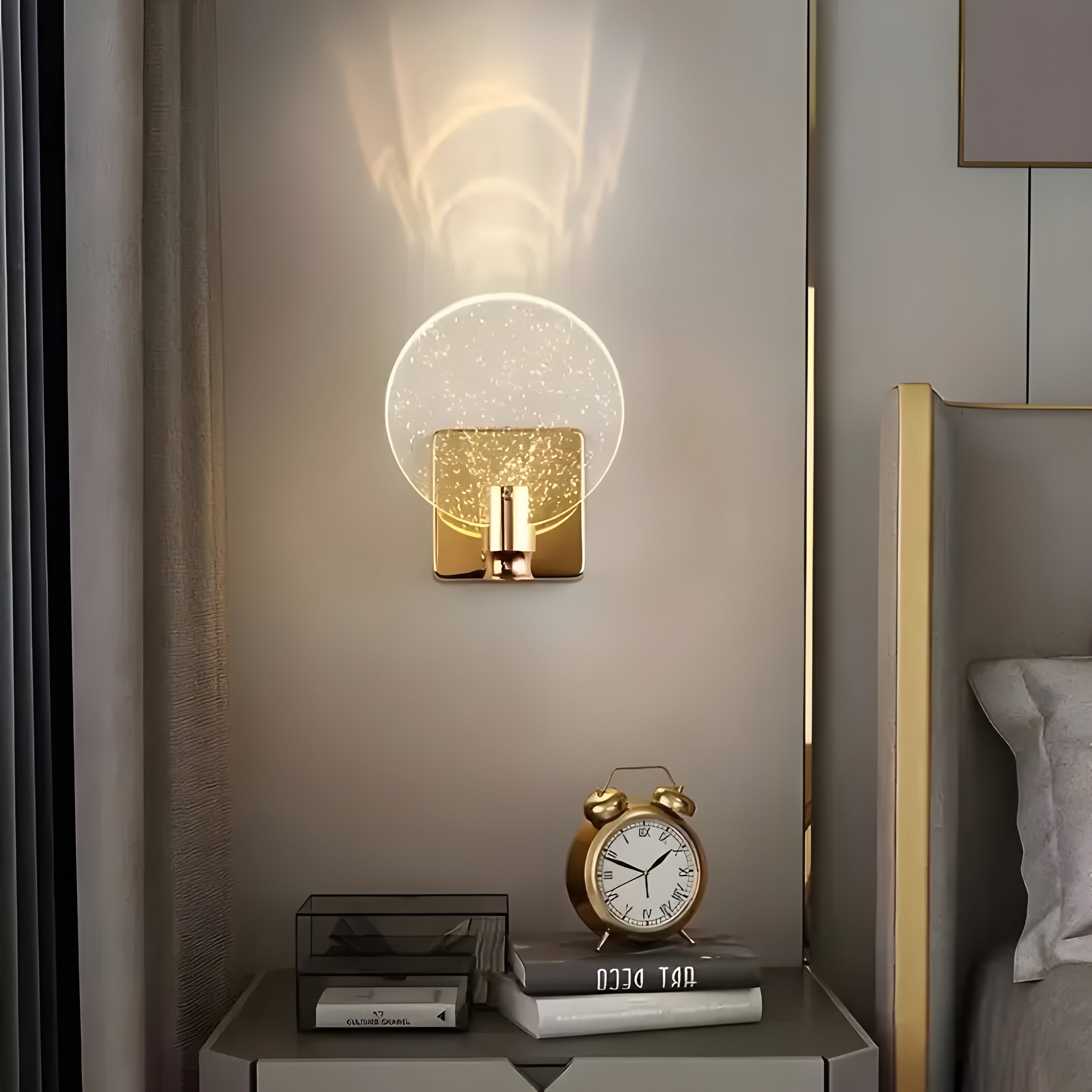 AuroraCrystal Light – Elegant Väggmonterad Kristallbelysning