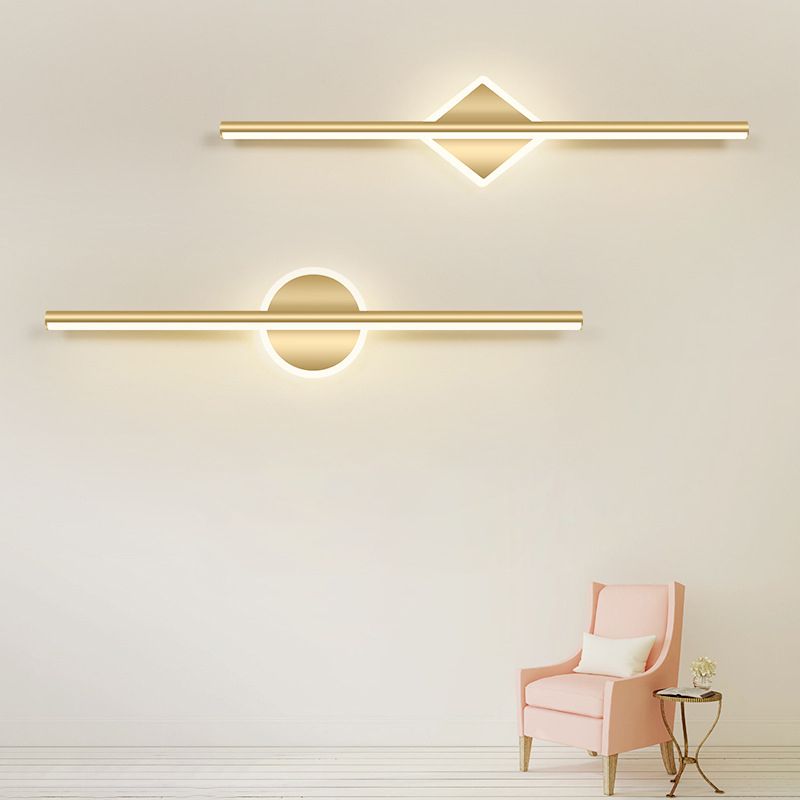 Nova - Modern LED Vägglampa Svart/Guld