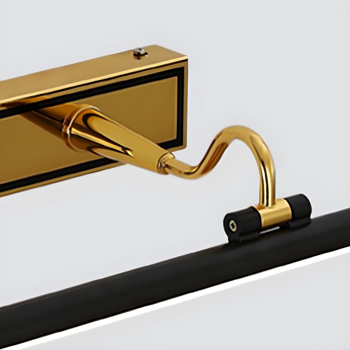 Svart Enkel LED Badrumsspegel Vägglampa