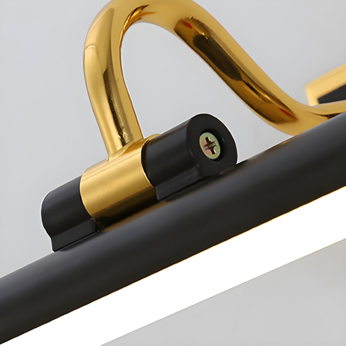 Svart Enkelt LED Badrumsspegel Vägglampa