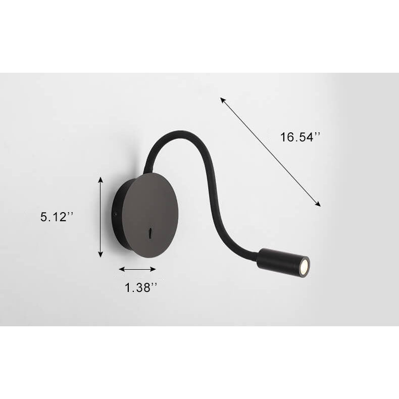 FlexiGlow - Justerbar LED-vägglampa med 360-graders ljus