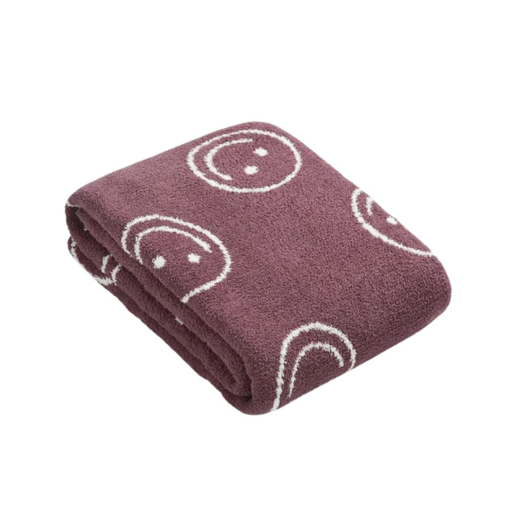 Smiley Face Plush Blanket