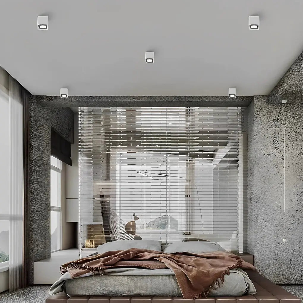 Carvallo - Justerbar fyrkantig taklampa med LED-belysning i tre dimningsnivåer