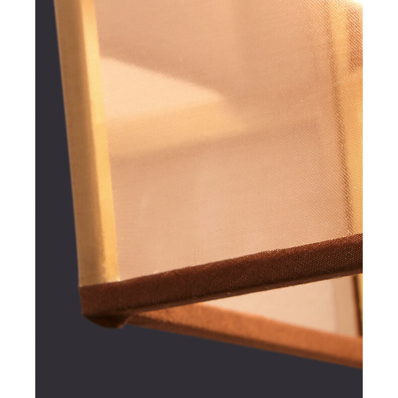 Minimalistisk 1-ljuskrona vägglampa "Kinesiska Element" i tyg