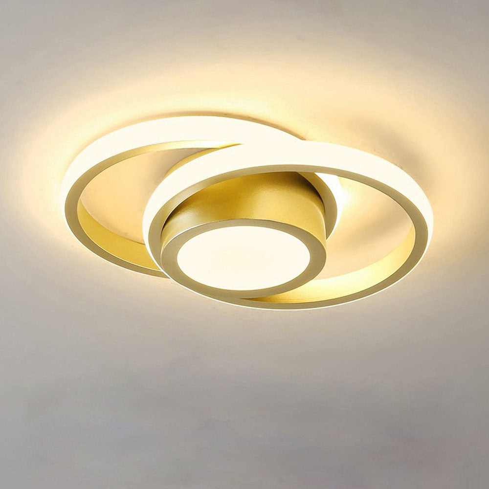Dubbel Ring LED Taklampa | 10,6 tum Diameter | Sleek Minimalistisk Design | Modern Hem Accent | Brick by Brick