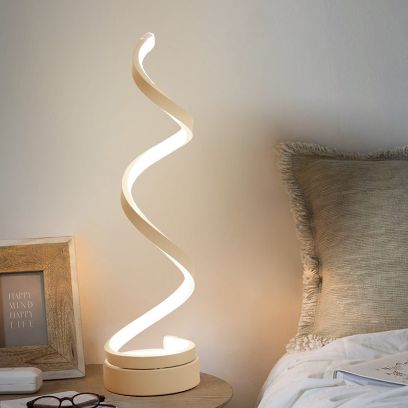 SpiraLicht - Modern Bordslampa med LED-Spiraldesign