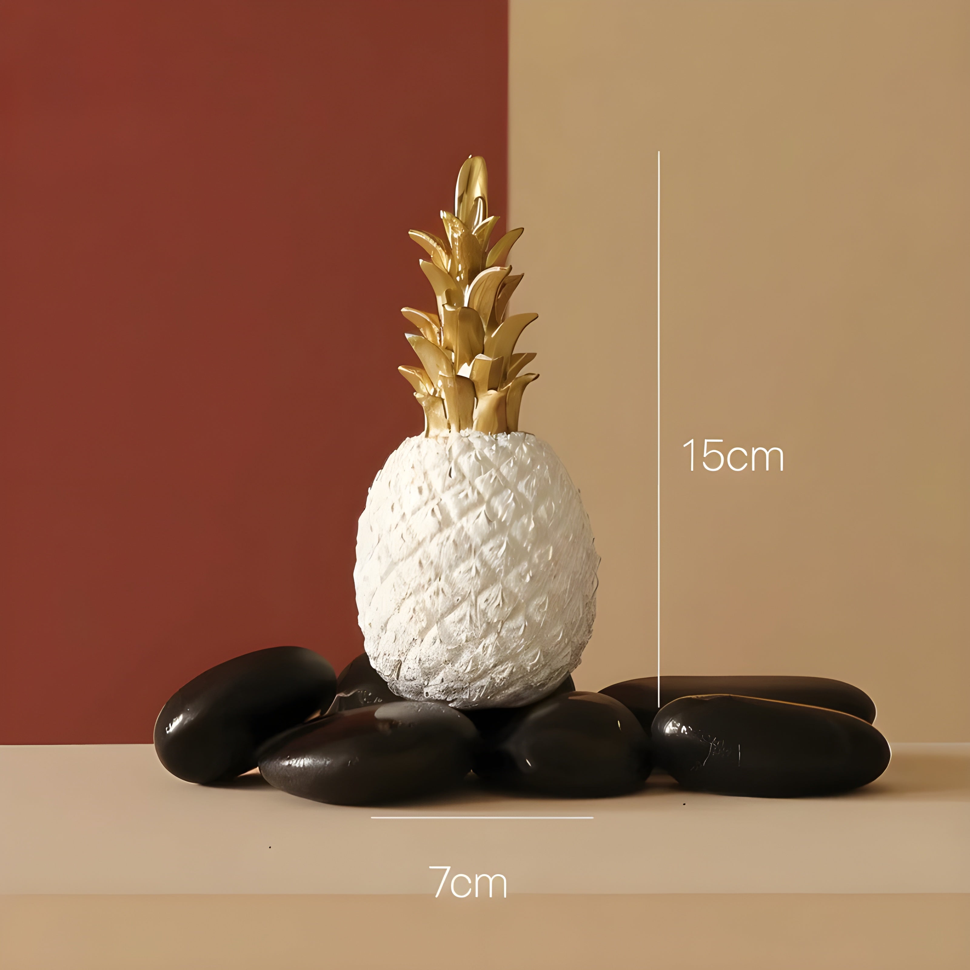 PineGlow Decor - Dekorativ Ananas-Ananas-Vardagsrumsdekor