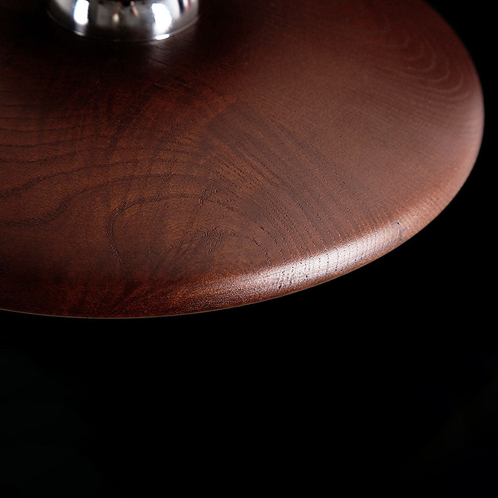 Hallway Ceiling Lamp with Round Nordic Wooden Design