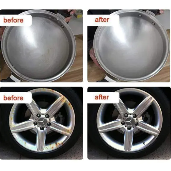 Metallputsmedel för rost- och repborttagning