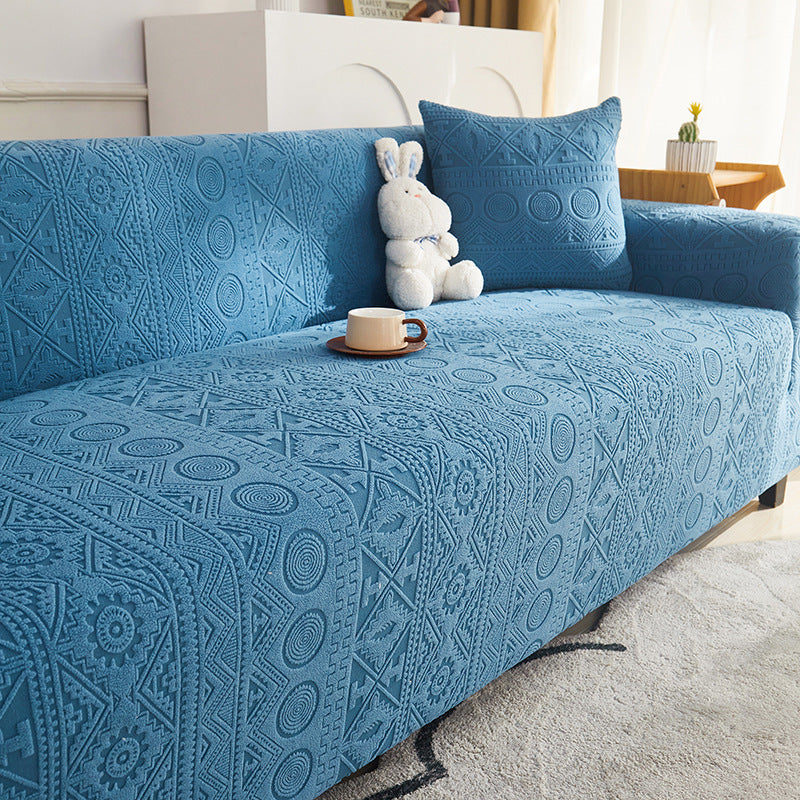 Bohemian Jacquard Stretch Heltäckande Anti-Slip Sofföverdrag