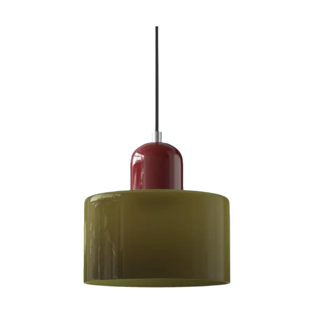 Glaspendelampa – Elegant cylindrisk pendellampa för mysiga vardagsrum