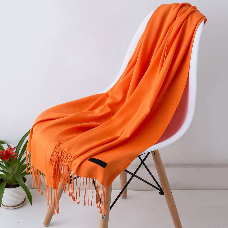 Kashmirscarf för kvinnor Mjuk Lång Vinterwrap