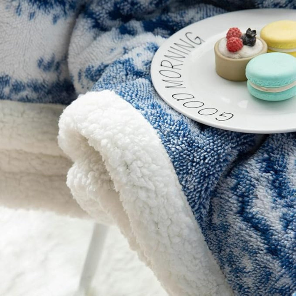 Elegant Seraphina Velvet Sherpa Filten