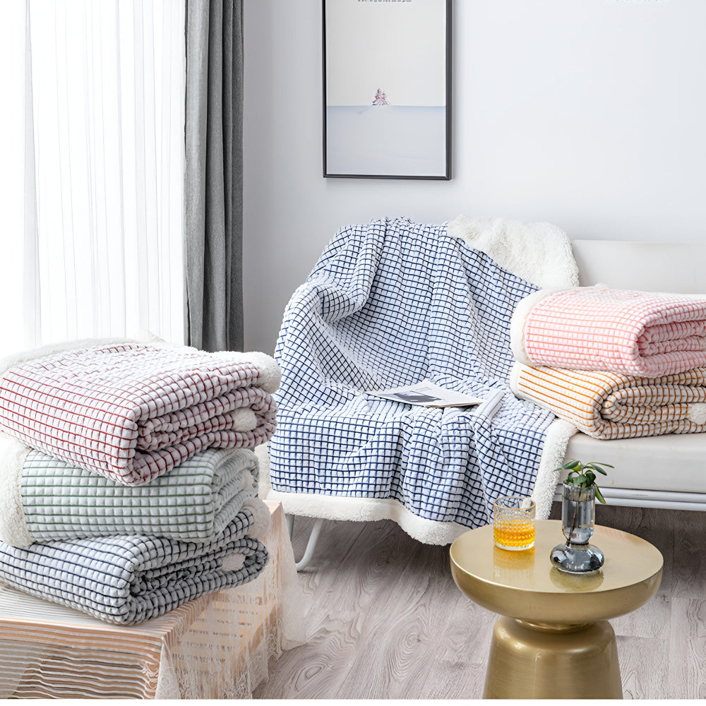 Varm Vaffel Sherpa Filt