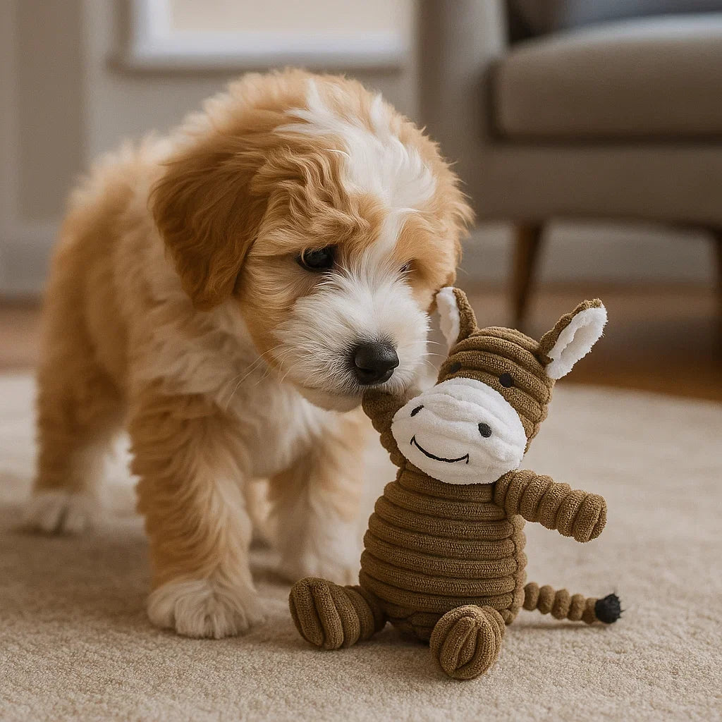 Hundleksak Pluffig Squeaky Tuggedyr