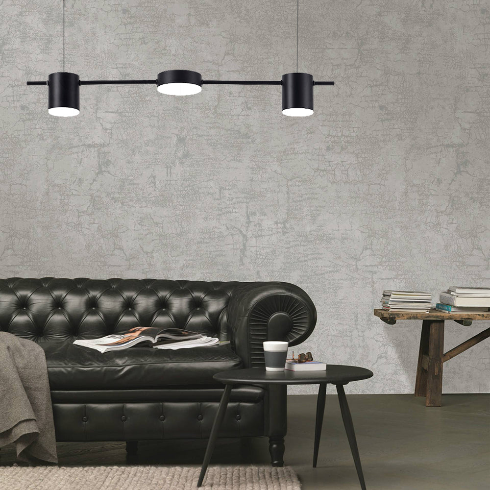 Trum Aluminium Hänglampa Eiland Modern Enkel 3/5-lamps Svart/Guld Taklampa i Varm/Vit Ljus