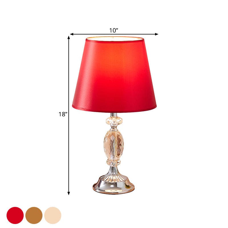 EleganceBeam - Design bordslampa med konform och facetterade glaskuber