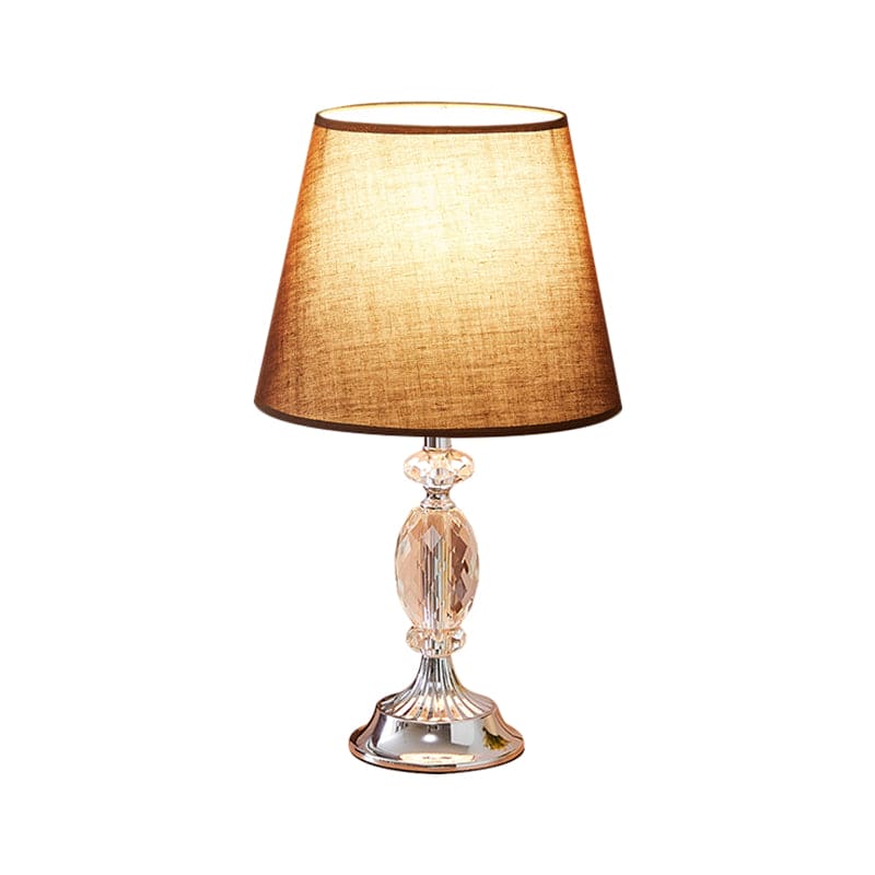 EleganceBeam - Design bordslampa med konform och facetterade glaskuber
