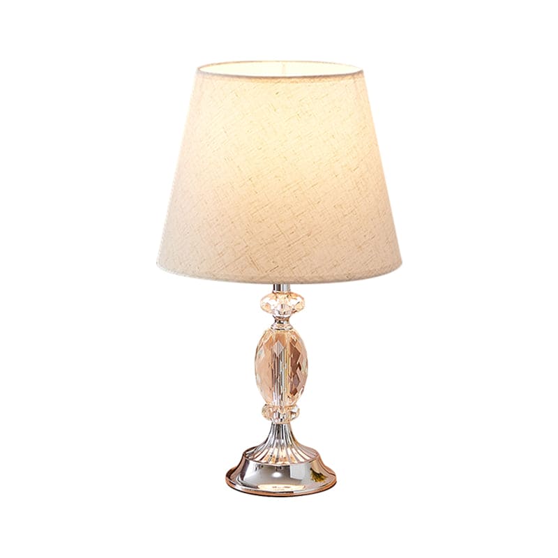 EleganceBeam - Design bordslampa med konform och facetterade glaskuber